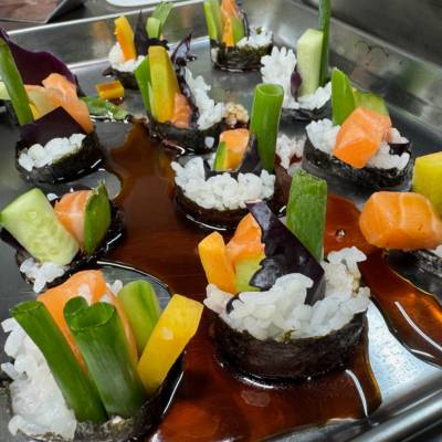 Les amuses bouche du restaurant l'Oiseau sur sa branche a privatiser à Saou