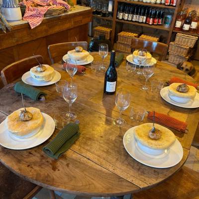 Plat du restaurant l'Oiseau sur sa branche à Saoû